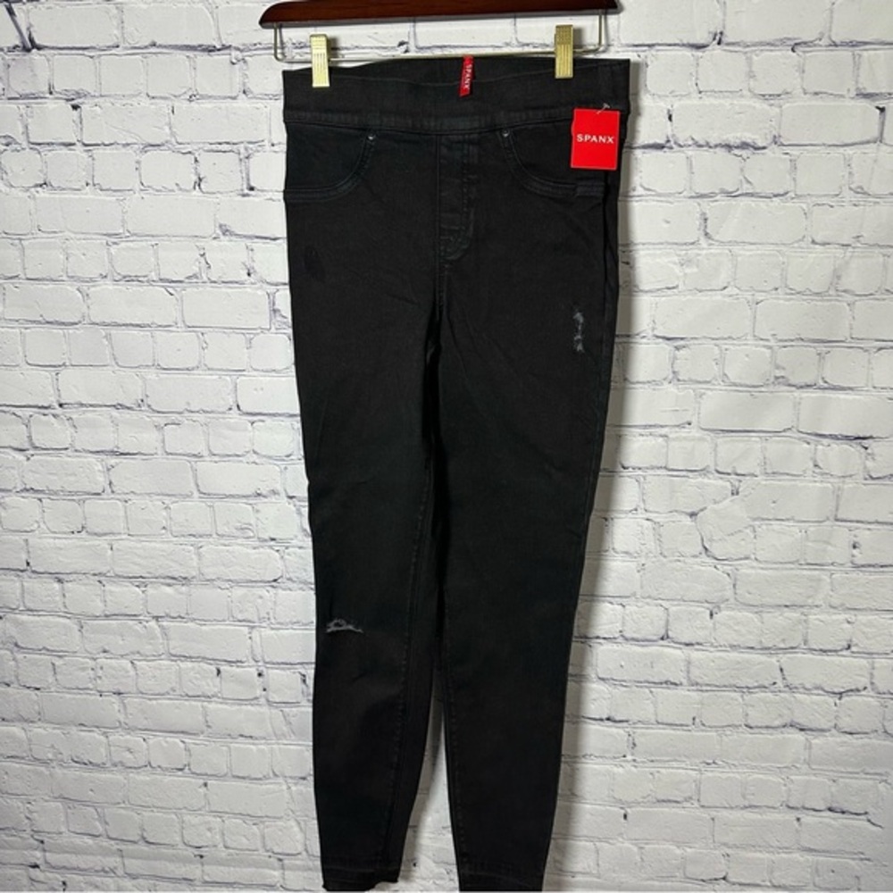 SPANX NWT Classic Black Denim Jeans - Picture 1 of 3